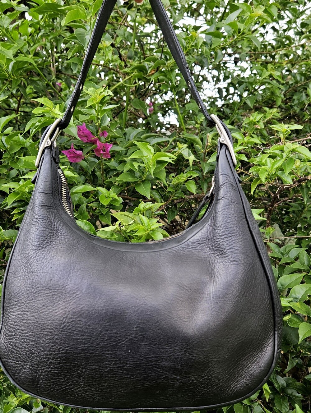 Vintage Coach Zoe Hobo 9342 Black Leather Shoulder Bag Y2K 2002 - Picture 2 of 12